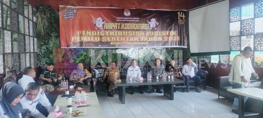 KPU Padangsidimpuan Gelar Rakor Pendistribusian Logistik Pemilu Serentak 2024