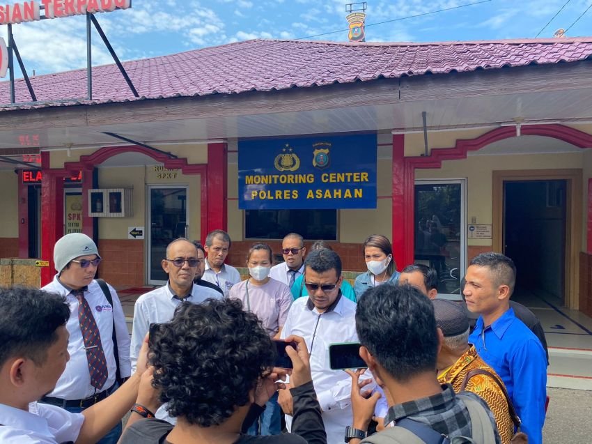 PASU Dampingi Korban PKRDT dan Penculikan Anak di Polres Asahan