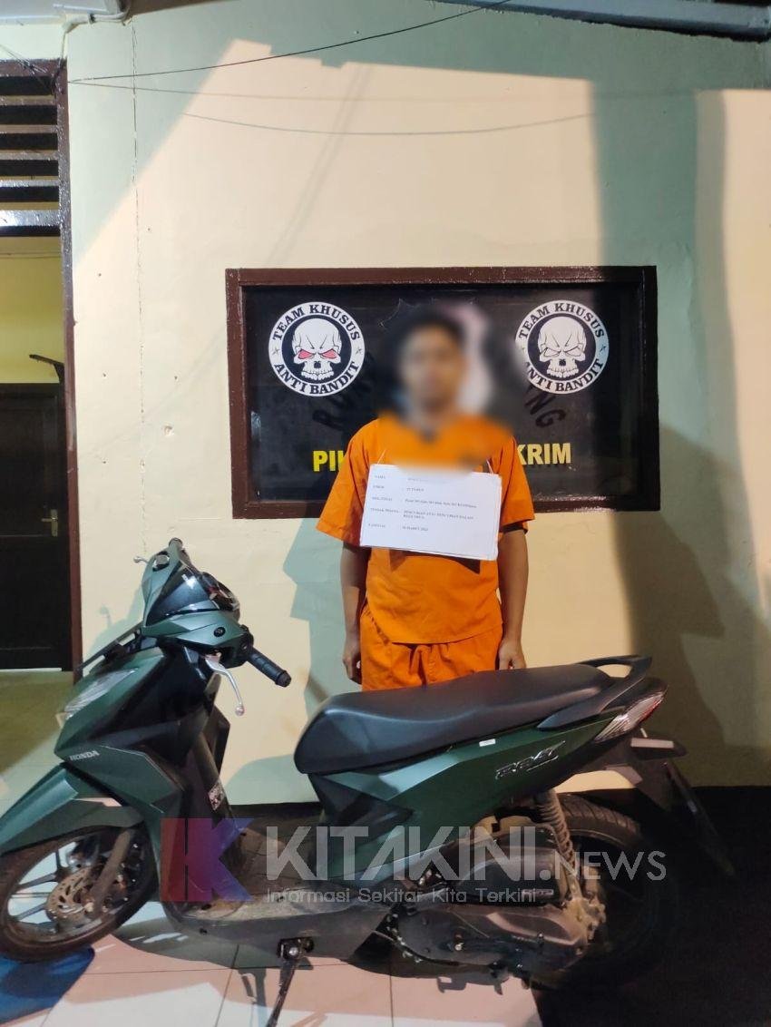 Sikat Sepeda Motor, Pria 25 Tahun &ldquo;Nyangkut&rdquo; di Tangan Petugas