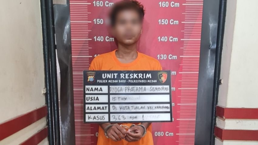 Polsek Medan Baru Tangkap Satu dari Dua Pelaku Curanmor di Warnet RGC