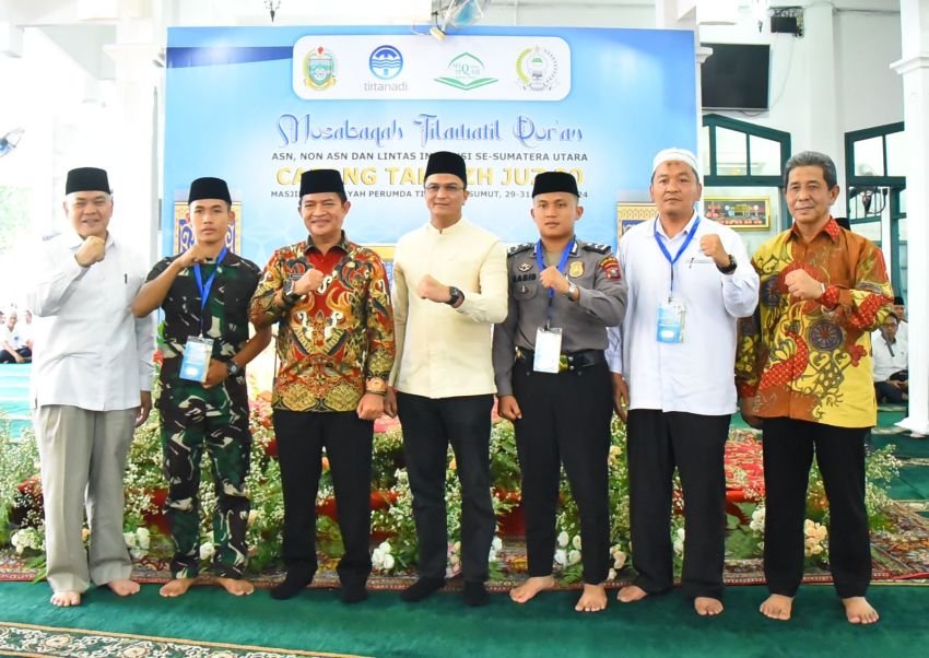 Pj Gubsu Buka MTQ ASN Non ASN Lintas Instansi se Sumut Perumda Tirtanadi