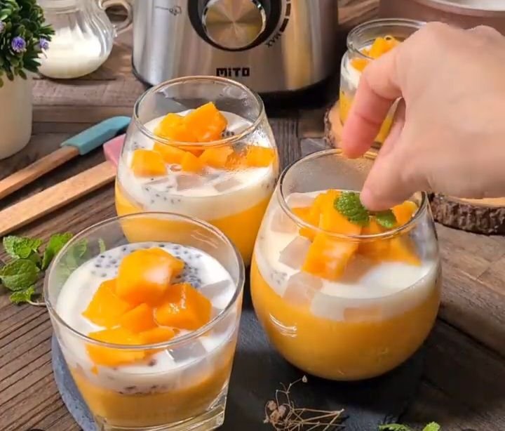 Berbuka Puasa dengan yang Segar, Coba Buat Puding Mangga