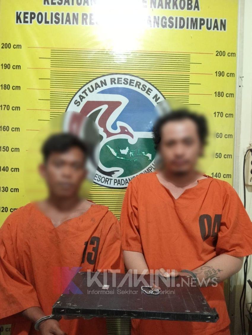 Gerebek Lokasi Transaksi Narkoba, Polres Padangsidimpuan Tangkap 2 Pria Bawa Sabu