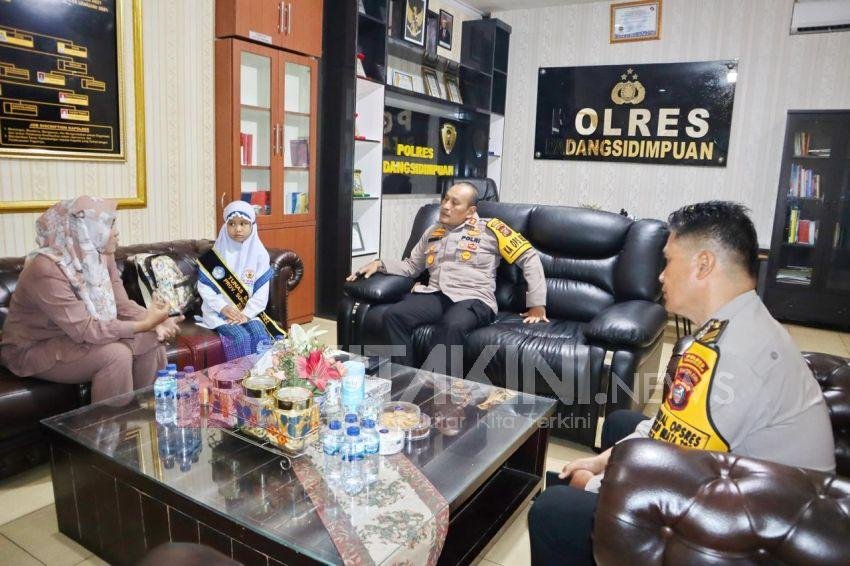 Kapolres Padangsidimpuan Dukung Khanza dan Ridhho sebagai Duta Sumut di FTBI Nasional