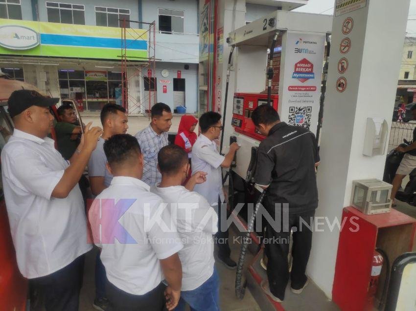 Pastikan BBM Aman Jelang Idul Fitri 1445 H, Polres Padangsidimpuan Cek SPBU