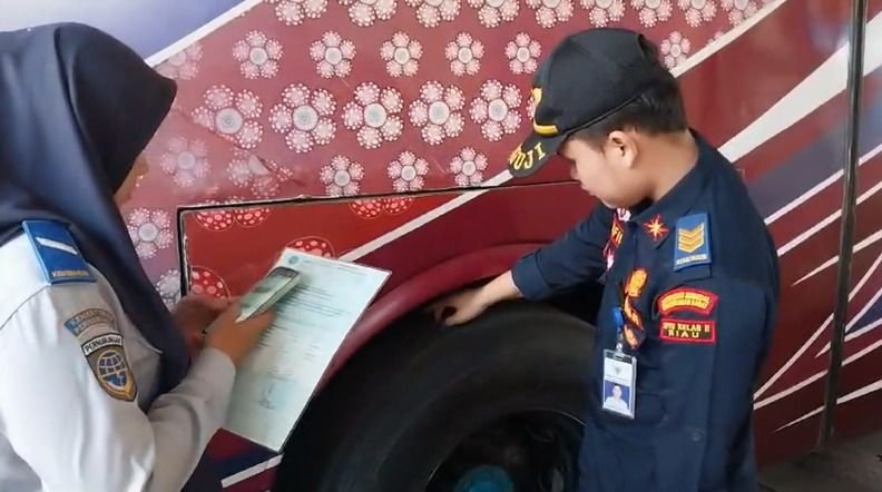 Dishub Pekanbaru Uji Kelayakan Angkutan Lebaran di Terminal