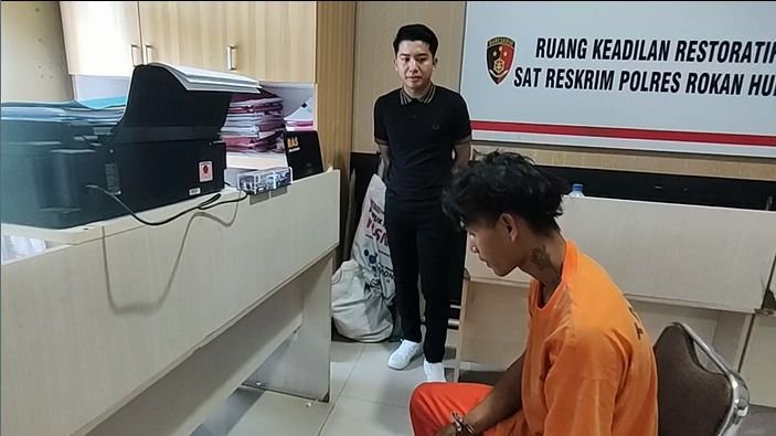 Sakit Hati Gegara Brondolan Sawit, Pemuda di Rohul Tebas Temannya