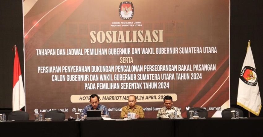 Jelang Pilkada, Bawaslu Sumut Hadiri Sosialisasi Tahapan dan Jadwal Pilgub 2024