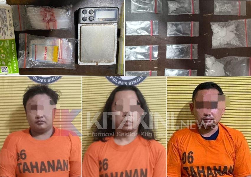 Polres Binjai Bongkar Sindikat Jaringan Pengedar Narkoba