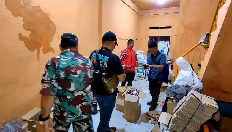 Kodim dan Bea Cukai Medan Gerebek Gudang Pabrik Miras Illegal