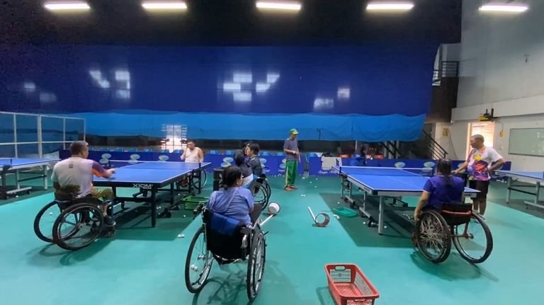 Perpanas 2024 di Sumut Belum Jelas, Atlet Tenis Meja Disabilitas Raih Emas asal Sumut Tetap Latihan