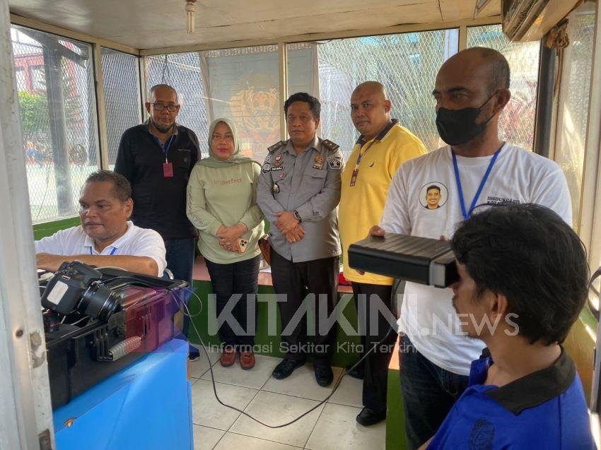 Lapas Medan Bersama Disdukcapil Lakukan Perekaman KTP-el Warga Binaan