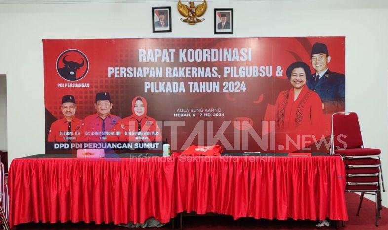 PDI Perjuangan Sumut Buka Suara Prihal Foto Jokowi Tak Ada di Ruangan Rakor