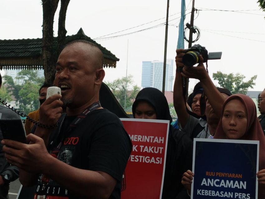 Jurnalis di Medan Tolak RUU Penyiaran