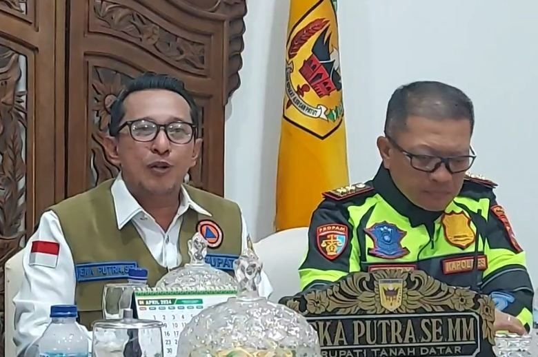 Ratusan Hektar Sawah di Tanah Datar Rusak Akibat Banjir Lahar