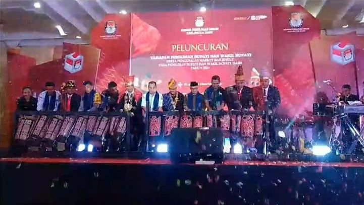 KPU Dairi Launcing Maskot dan Jinggle Pilkada 2024