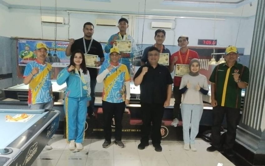 Medan Sunggal Dominasi Biliar di Porkot Medan XIV 2024