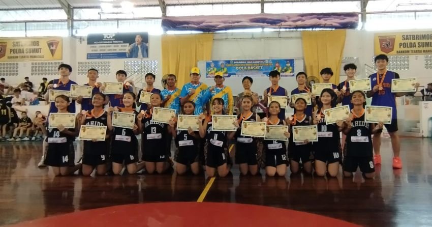 Medan Denai Sapu Bersih Medali Emas Bola Basket Porkot Medan XIV 2024