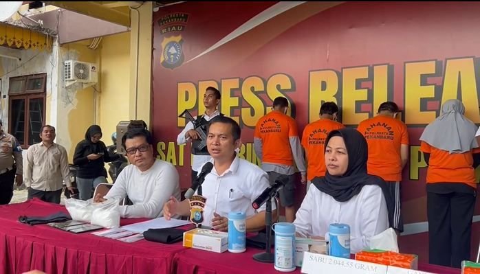 IRT Terlibat Jaringan Narkoba Internasional di Pekanbaru