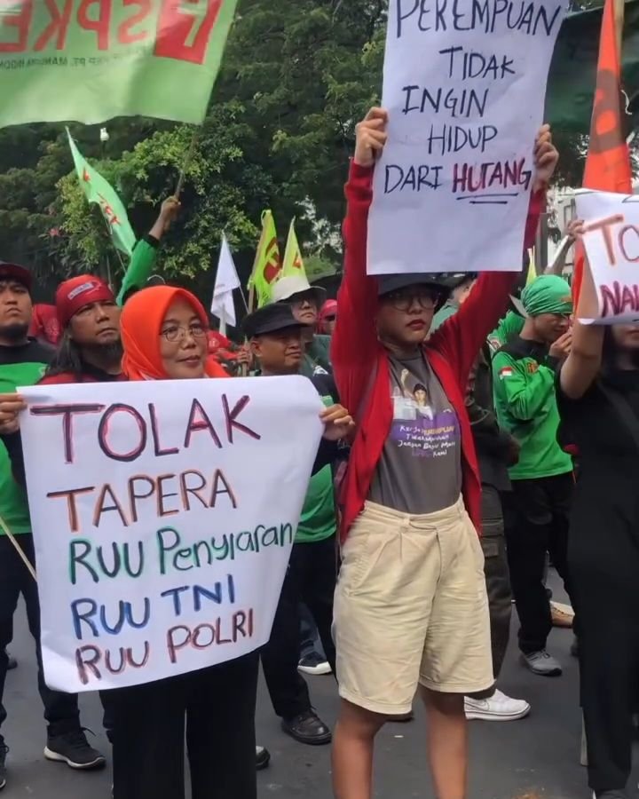 Aksi Buruh Tolak Tapera: Lokasi Perumahannya  Dimana?