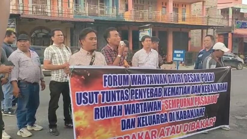 Wartawan Dairi Desak Polisi Usut Tuntas Penyebab Kebakaran Rumah dan Kematian Wartawan di Karo