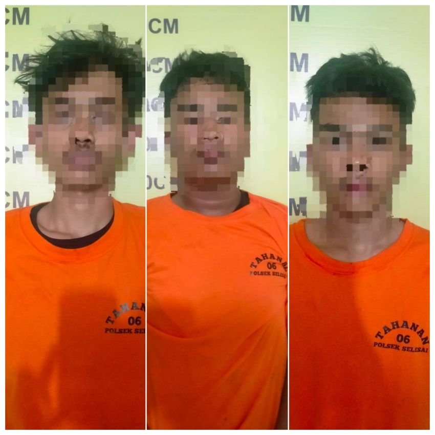 Polsek Selesai Tangkap 3 Pelaku Tindak Kejahatan Jalanan