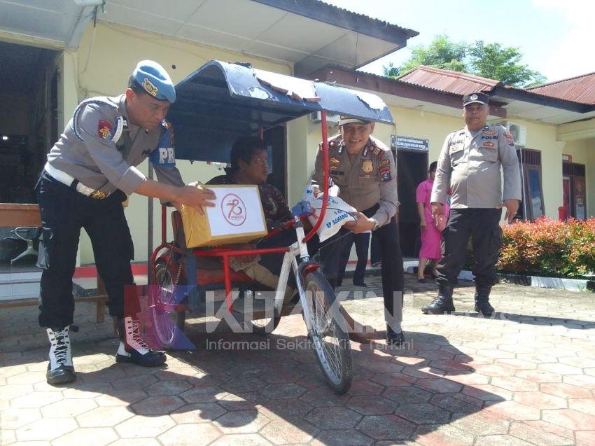 Sambut Hari Bhayangkara ke-78, Polres Langkat Salurkan 70 Paket Bansos