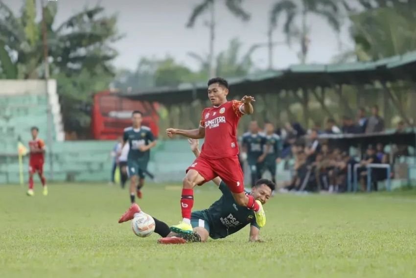 Uji Coba Menghadapi PSAD, Tim Sepakbola Putra PON Sumut Menang 4-1