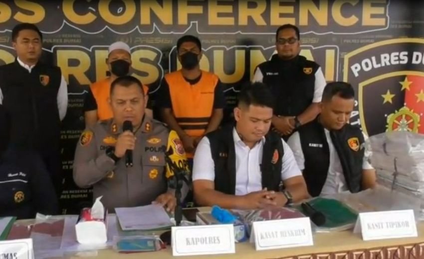 Polres Dumai Tetapkan Empat Tersangka Kasus Korupsi Bansos hampir Rp1 Miliar