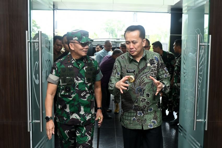 Agus Fatoni Bahas Pelaksanaan PON 2024 Bersama Pangdam I/BB