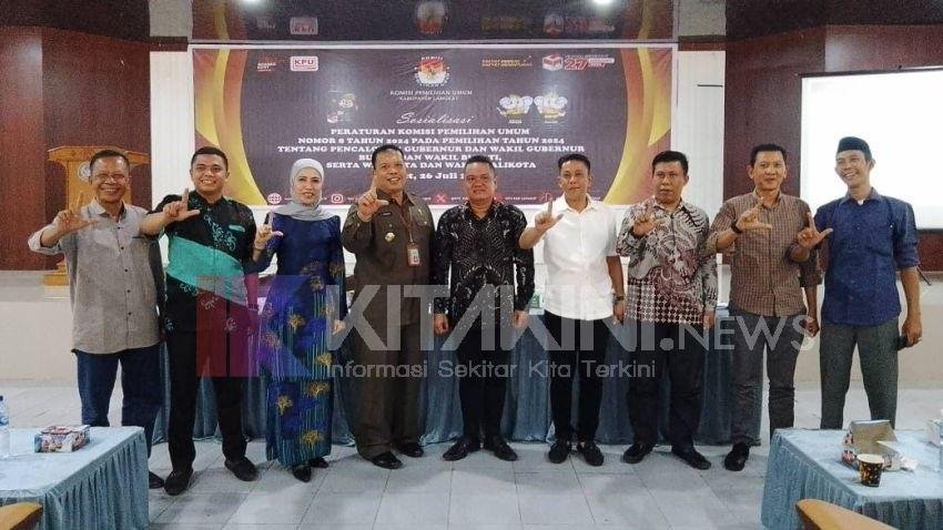 KPU Langkat Sosialisasikan PKPU Nomor 8 Tahun 2024