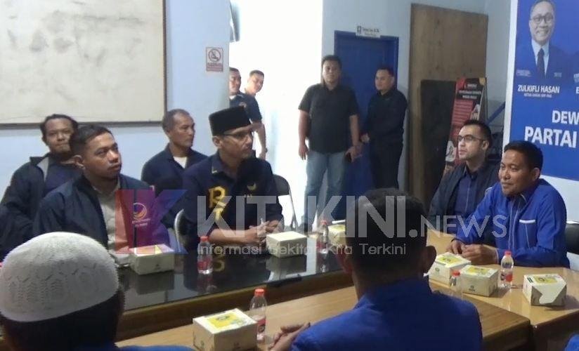 Rico Waas Safari Politik ke Kantor PAN Kota Medan