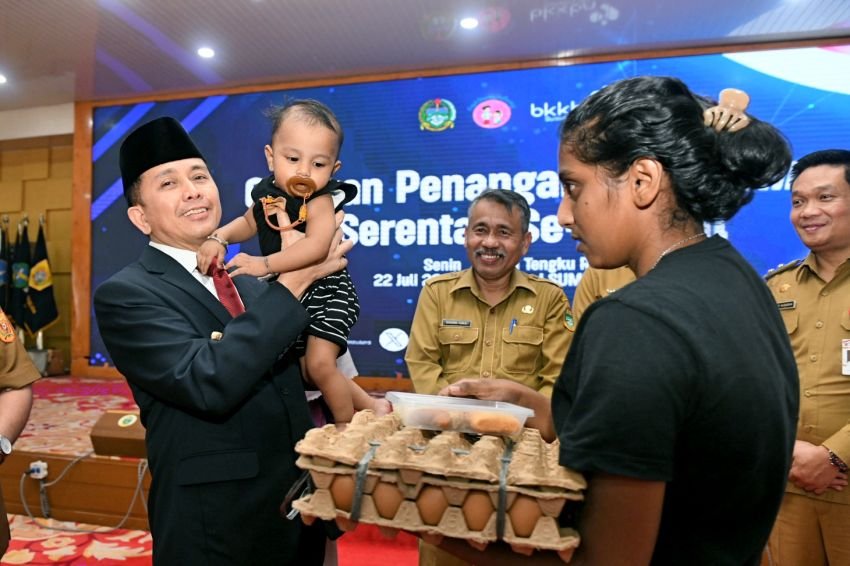 Agus Fatoni Launching Gerakan Serentak Penanganan Stunting se Sumut