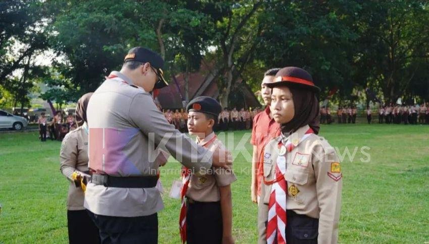 Faisal Hasrimy Buka Kegiatan Perkemahan Pramuka di Langkat.