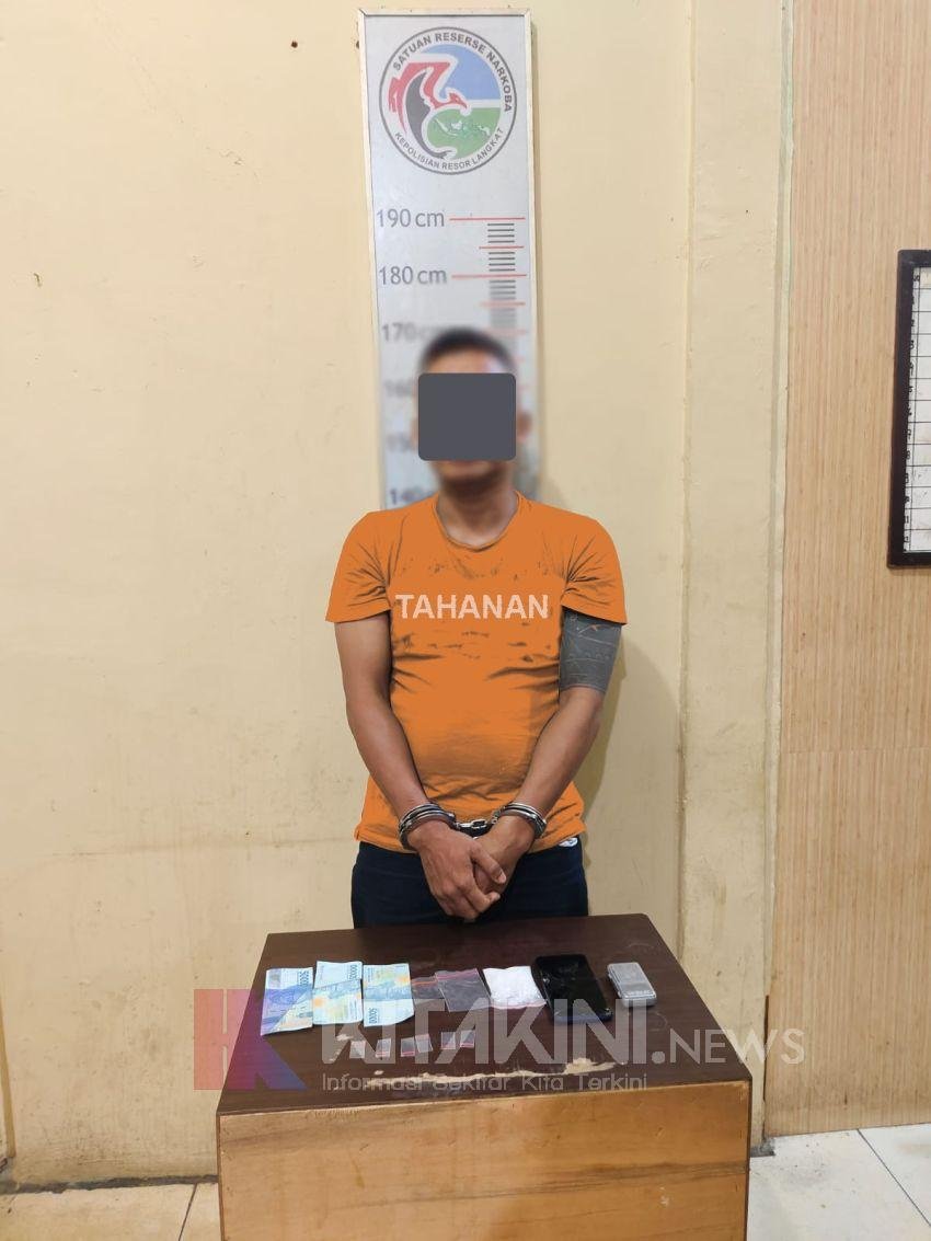 Polres Langkat Amankan Seorang Pelaku Pengedar Sabu