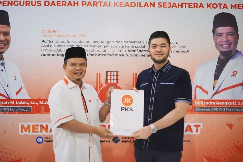 El Adrian Shah Kembalikan Formulir, PKS: Semoga Bisa Berjodoh di Pikada Medan