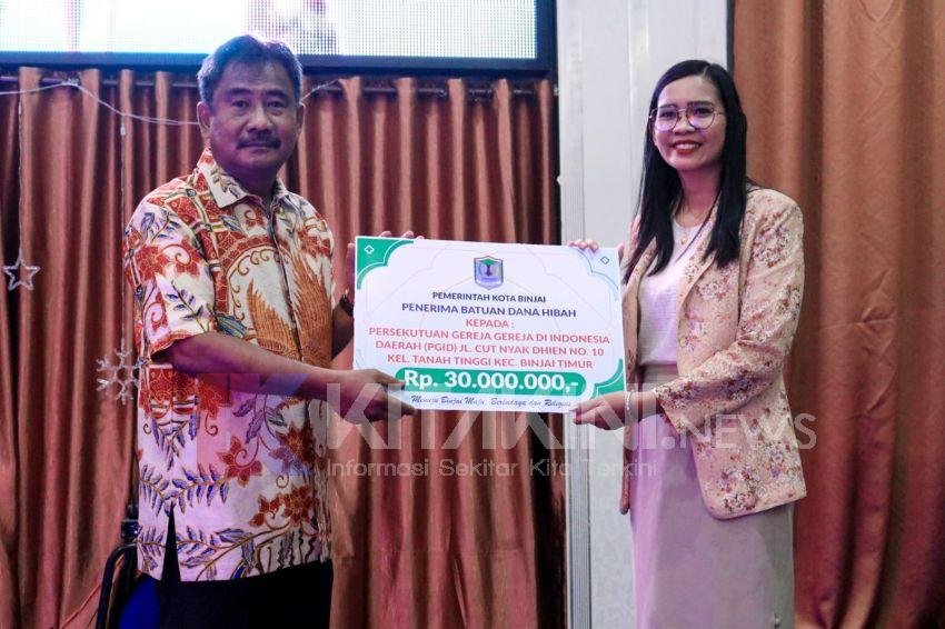 Komitmen Dukung Pembangunan Rumah Ibadah, Pemko Binjai Serahkan Bantuan Hibah