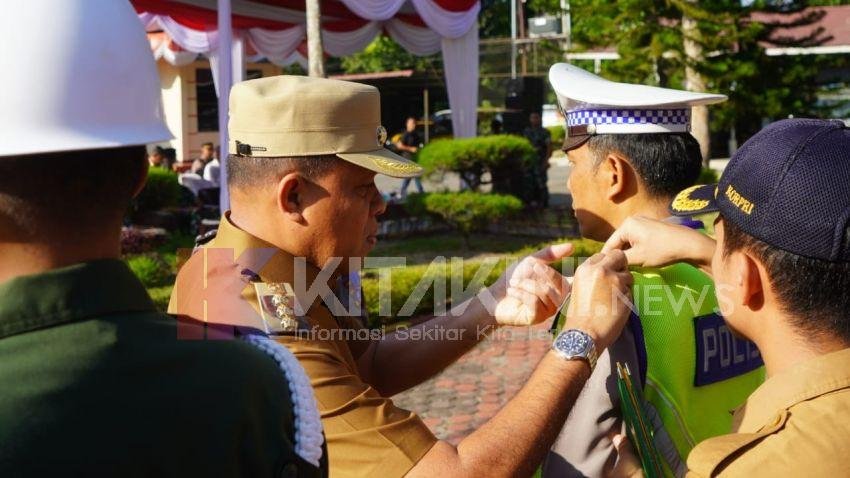 Pj Bupati Langkat pimpin apel gelar pasukan Operasi Patuh Toba 2024