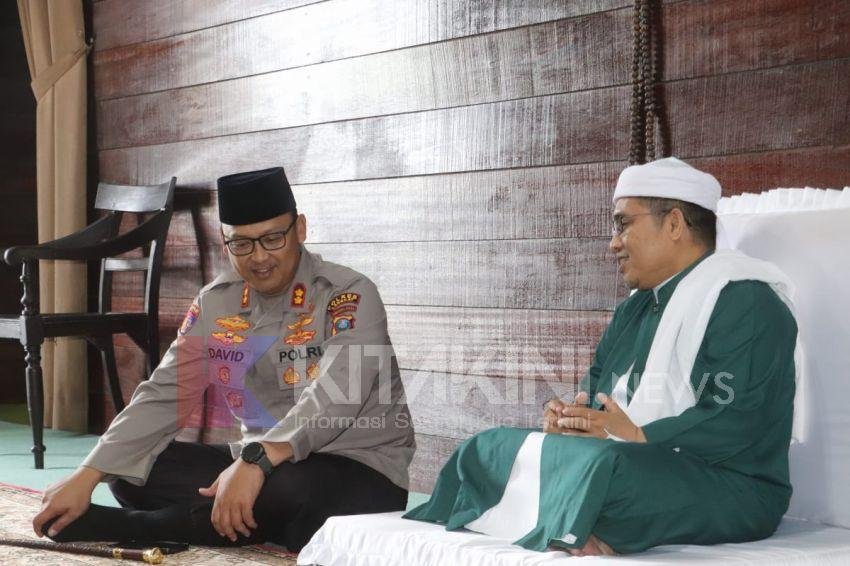 Mohon Doa Pilkada Damai, Kapolres Langkat Silaturahmi ke Tuan Guru Besilam