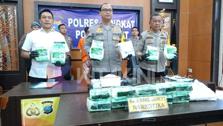 Sebulan Menjabat, Kapolres Langkat Ungkap Tindak Pidana Narkotika 20 Kg Sabu