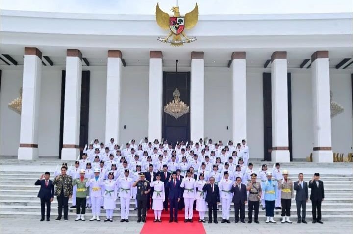 Paskibraka HUT RI ke-79: Pengibaran Bendera Merah Putih Perdana di IKN