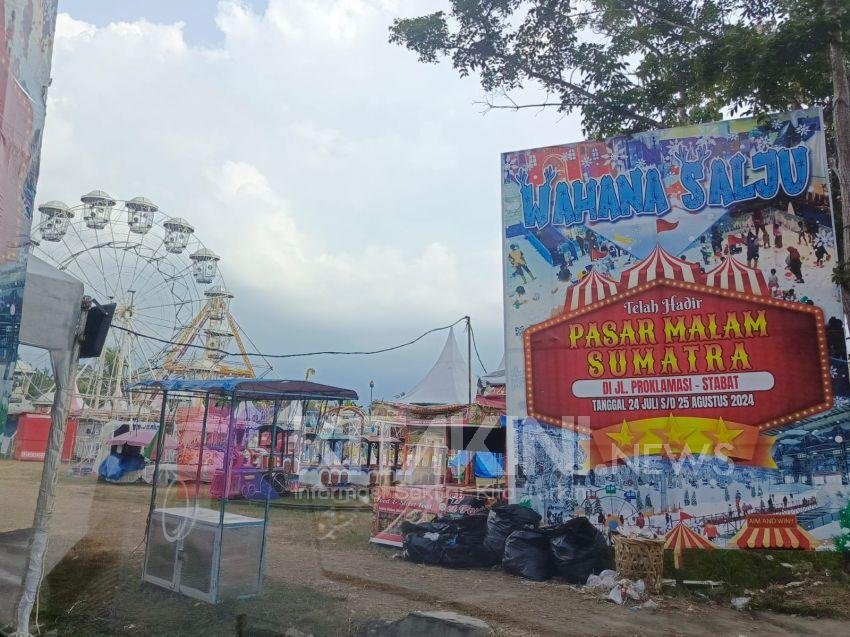 Pasar Malam Stabat Bermasalah, Perangkat Elektronik Warga Rusak