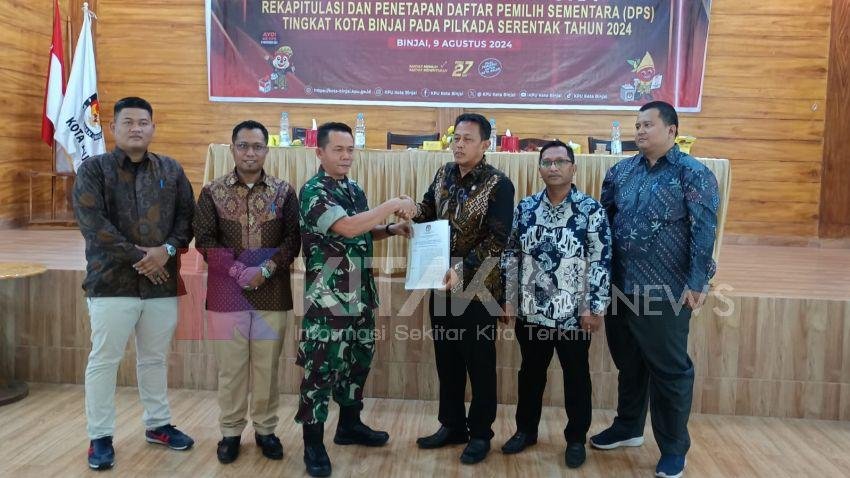 KPU  Binjai Tetapkan DPS Pilkada Sebanyak 219.873 Pemilih