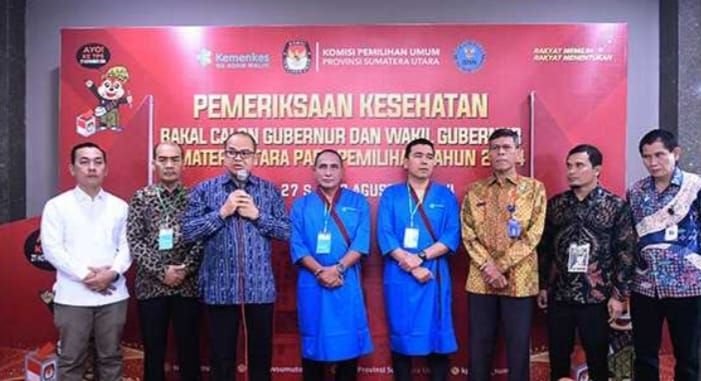Jalani Pemeriksaan Kesehatan, Edy Rahmayadi-Hasan Basri Sagala Siap Jalani Semua Tahapan Pilgubsu