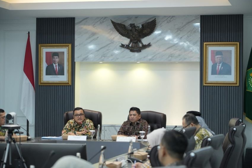 Kunjungi Kemenag-RI, Topan Ginting Singgung Asrama Haji Medan