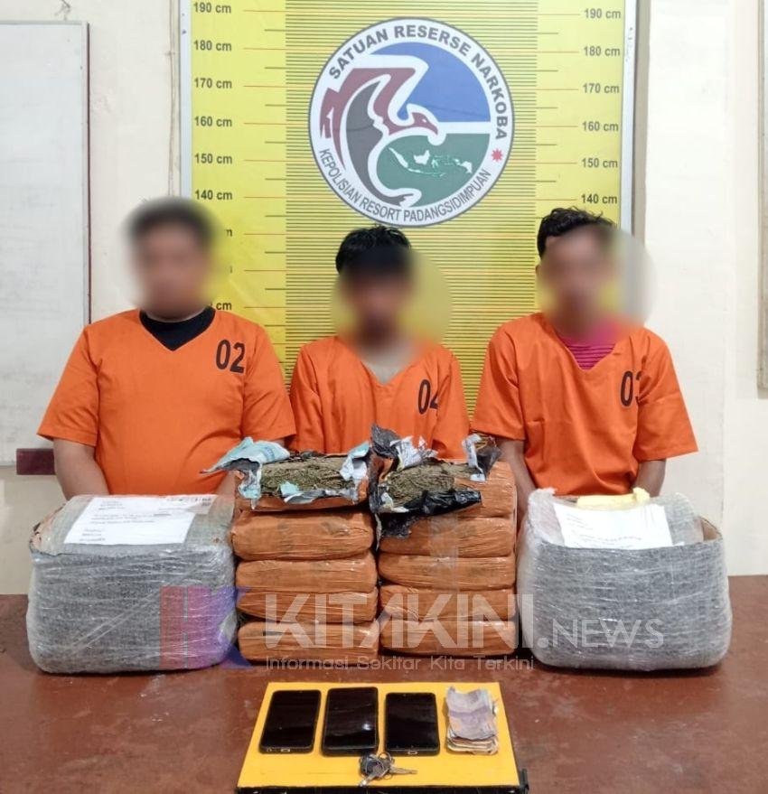 Polres Padangsidimpuan Gagalkan Pengiriman Ganja 10 Kg dari Loket Jasa Pengiriman Barang