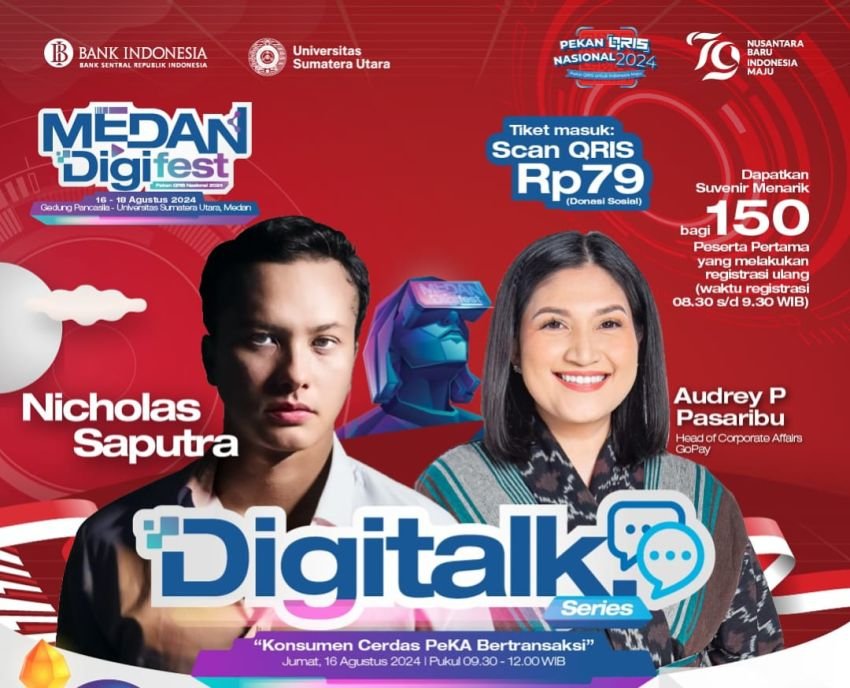 Ada 3 Selebriti Hadir di Medan Digifestival 2024