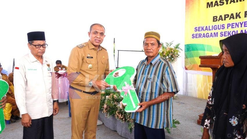 Resmikan 6 Rumah Layak Huni, Pj Bupati Langkat Minta Warga Doakan Para Donatur