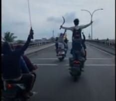 Polres Pelabuhan Belawan Dibantu Warga Tangkap 3 Orang Kawanan Genk Motor Sparta