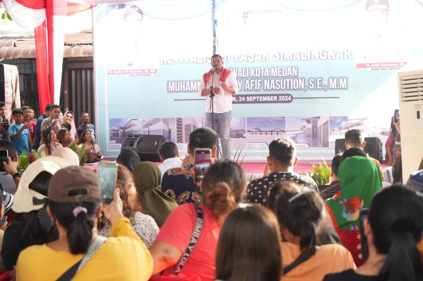 Pesan Bobby Nasution untuk Pasar Perumnas Simalingkar